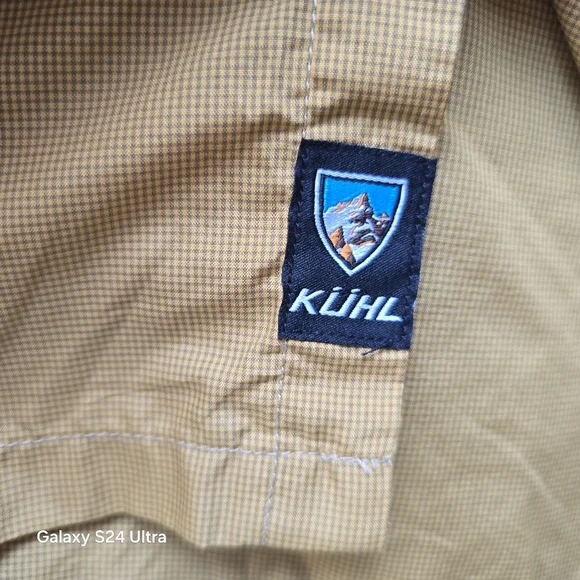 Kuhl Eluxer Yellow Button Up Men's Shirt - Picture 6 of 10